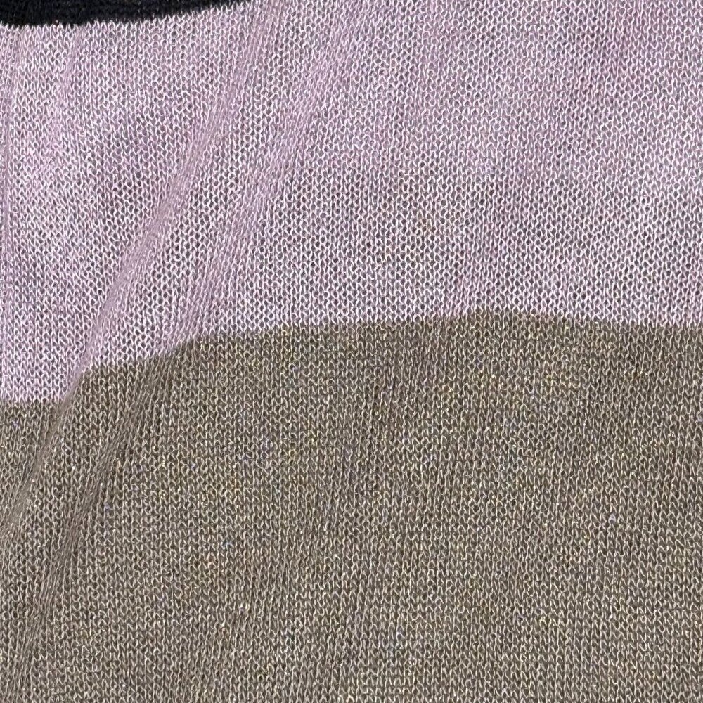 Cato Est 1946 Sweater Womens Small Multicolor Striped Cardigan Open Front - Picture 12 of 16